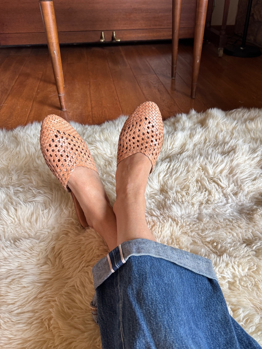 Coconuts by Matisse Woven Tan Slip-On Mules 8